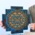 Sri Yantra oro/blu 35x35